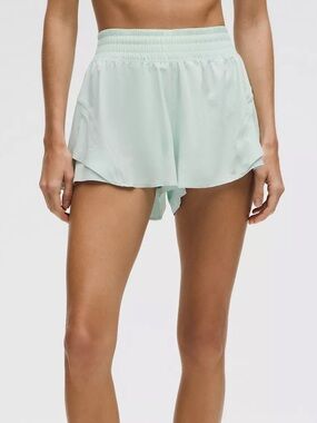 Lululemon Shake It Out High-Rise Running Short Mint breeze Size Large